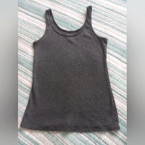 Apt. 9 Essentials ribbed cotton gray tank top XS